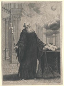 Sankt Benedikt af Nursia af Artist Unknown