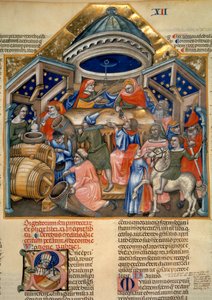 Scener fra shoppinglivet i Bologna. Miniature (miniature) af Artist Unknown