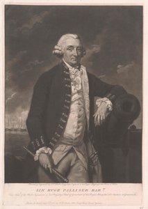 Sir Hugh 1. baronet Palliser af Artist Unknown