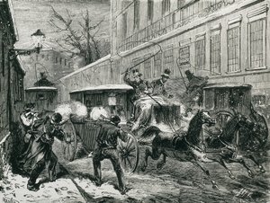 Spanien (1870). Mordet på general Prim (Madrid, 27. december) af Artist Unknown