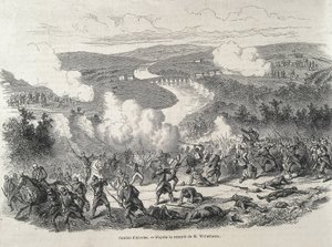 Spanien. Revolutionen i 1868. Slaget ved Alcolea (20. september), som kulminerede med Isabel II