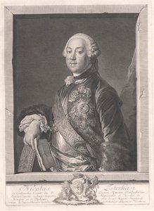 Nikolaus greve Esterhazy af Galantha af Artist Unknown