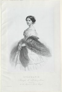 Stephanie Friederike af huset Hohenzollern-Sigmaringen af Artist Unknown