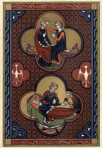 Pæreromantikken. Historien om Cliges og Fenice. Afstraffelse af Fenice (print) af Artist Unknown