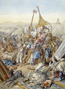 Smalah (eller smala) af Abd el Kader (Abd El-Kader) (1843) taget af hertugen af Aumale. af Artist Unknown