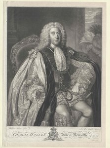 Thomas Pelham-Holles hertug af Newcastle af Artist Unknown