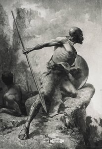 VIRIATHUS (190-139 F.V.T.). Leder af det lusitanske folk, der gjorde modstand mod den romerske ekspansion i det vestlige Hispania. Gravering af Artist Unknown