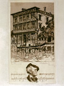 Wagner i Venedig (radering) af Artist Unknown