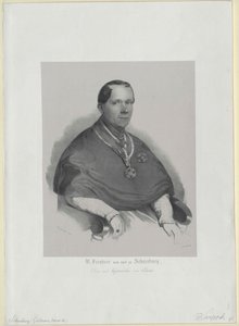 Wilhelm baron Schneeburg til Salthaus og disc af Artist Unknown