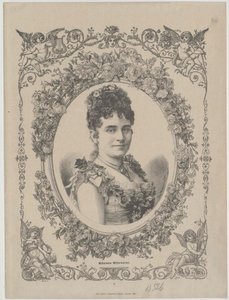 Wilhelmine Mitterwurzer (print) af Artist Unknown