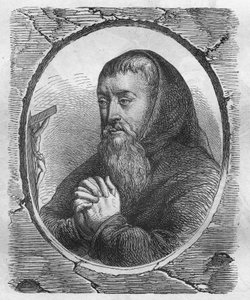 Portræt af François Joseph Le Clerc du Tremblay, Marquis de Maffliers, kendt som Fader Joseph Kapuciner, religiøs og fransk statsmand. af Artist Unknown