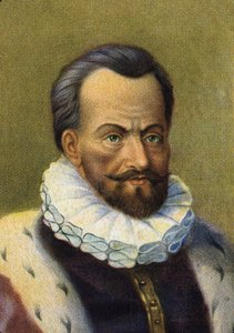 Portræt af Simon Stevin. Belgisk matematiker. af Artist Unknown