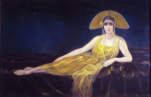 Portræt af Wally Toscanini, 1925.