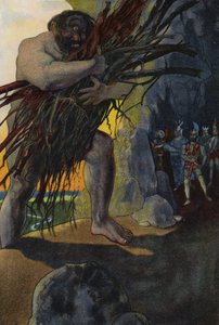Odysseus og hans ledsagere i hulen af Kyklopen Polyphemus
