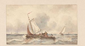 Skibe til søs af Ary Pleijsier (signed by artist)