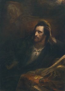 Faust i sit arbejdsværelse, signeret og dateret Ary Scheffer 1831 nederst til højre af Ary Scheffer