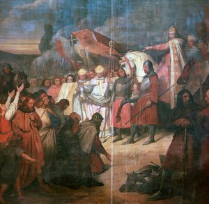 Maleri af Karl den Store, 8. århundrede af Ary Scheffer