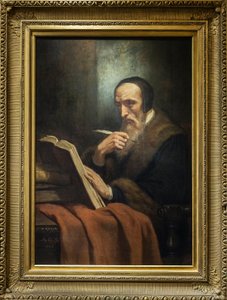 Portræt af John Calvin (Jean Cauvin), fransk forfatter, teolog og præst under den protestantiske reformation (1509-1564) - maleri af Ary Scheffer (1795-1858). musee de la vie romantique - Paris