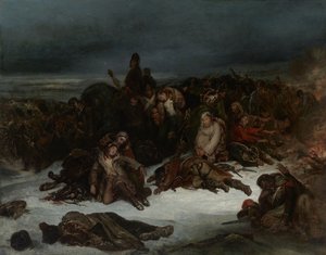 Napoleons hærs tilbagetrækning fra Rusland i 1812 af Ary Scheffer