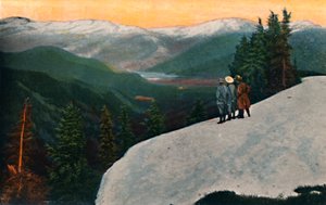 Ser ned fra Mount Rainier, c1916 af Asahel Curtis