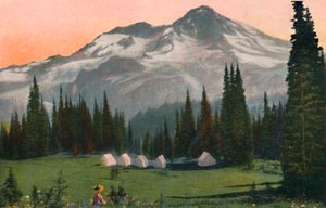 Mount Rainier fra Indian Henrys, c1916
