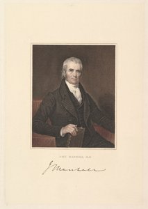 Overdommer John Marshall, 1833. af Asher Brown Durand