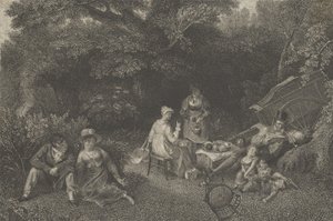 Gipseying Party, ca. 1830. af Asher Brown Durand