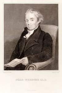 Noah Webster: amerikansk leksikograf (gravering) af Asher Brown Durand