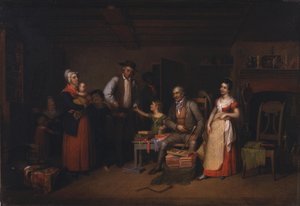 Kræmmeren viser sine varer frem af Asher Brown Durand