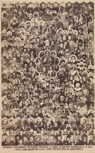 Op mod fem hundrede fotografiske portrætter af de mest berømte personer i..., ca. 1864. af Ashford Brothers and Co