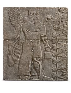 Relief of a Winged Genius, Reign of Ashurnasirpal, ca. 883-859 f.Kr. af Assyrian