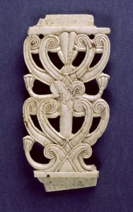 Palmettefragment fra Fort Shalmaneser, Nimrud, 8. århundrede f.Kr