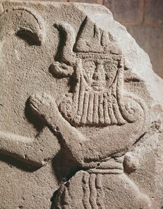 Relief forestillende en hetitisk afgud, 11.-9. århundrede f.Kr