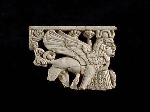 Sphinx Fragment fra Fort Shalmaneser, Nimrud, Assyrian, 8. århundrede f.Kr.