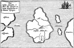 Kort over Atlantis, fra 