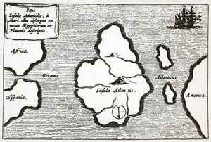 Kort over Atlantis, fra 