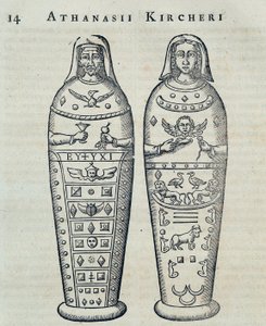 Mumier - i "" Sphynx mystagoga"" af Athanase Kircher af Athanasius Kircher