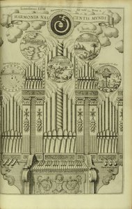 Harmonien ved verdens fødsel Harmonia Nascentis Mundi fra Musurgia Universalis af Athanasius Kircher