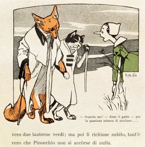 Pinocchio møder katten og ræven