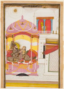 Rana Bhim Singh og ledsager af attributed to Chokha