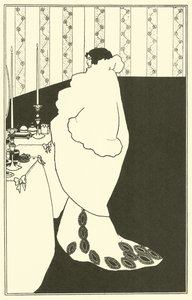 The Lady of the Camellia (litografi) af Aubrey (after) Beardsley