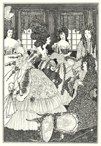 Slaget ved Beaux og Belles (gravering) af Aubrey (after) Beardsley