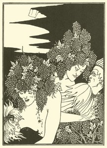 The Snare of Vintage (litografi) af Aubrey (after) Beardsley