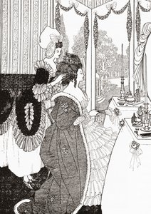 Toilettet efter Aubrey Beardsley. Fra Illustreret moralhistorie fra middelalderen til nutiden af ​​Eduard Fuchs, udgivet 1909. af Aubrey (after) Beardsley