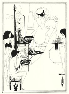 Salomes toilette (gravering) af Aubrey (after) Beardsley