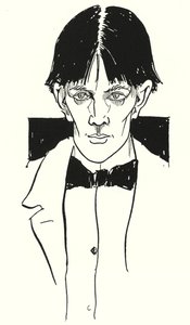 Et portræt af Aubrey Beardsley alene af Aubrey Beardsley
