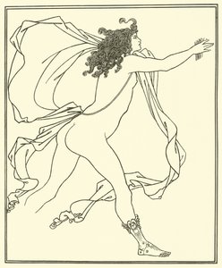 Apollo forfølger Daphne af Aubrey Beardsley
