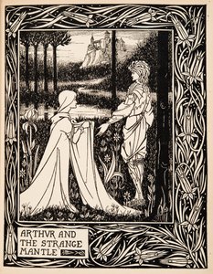 Arthur og den mærkelige kappe af Aubrey Beardsley