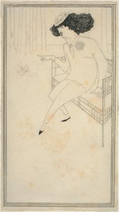 Karikatur af J.M. Whistler af Aubrey Beardsley
