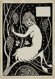 Dekorativ undersøgelse: Satyr af Aubrey Beardsley